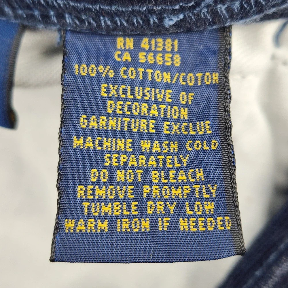 Polo Ralph Lauren Pants Mens 30x32 Navy Blue Corduroy Straight Low Rise Classic